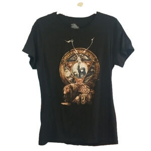 Black Graphic Short Sleeve Tee